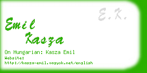 emil kasza business card